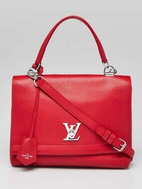 Louis Vuitton Rubis Calfskin Leather Lockme II